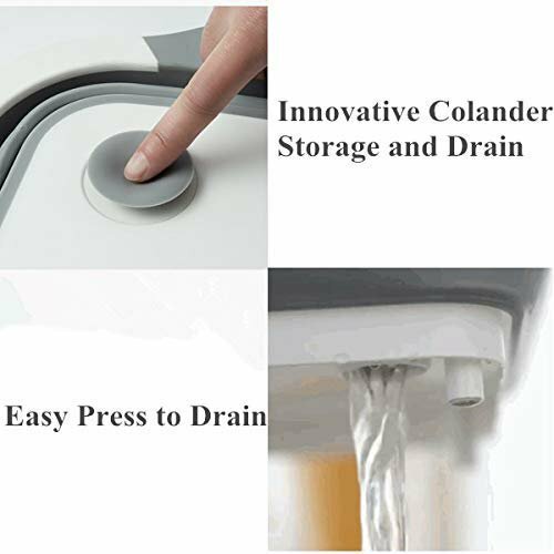 Collapsible Cutting Board with Colander - Foldable Multi-function CUT WASH - Bild 6 von 7