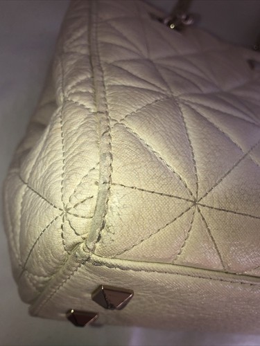 Kate Spade Phoebe Sedgewick Place Quilted Cream Color Leather Shoulder Bag Purse - Picture 16 of 19