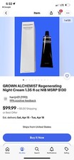GROWN ALCHEMIST Regenerating Night Cream Full Sz NIB MSRP 128
