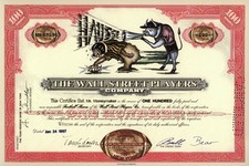 Jux-Aktie – WALL STREET PLAYERS Company – Football Share von 1997 – JUX-AKTIE