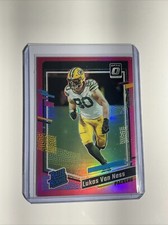2023 Panini Donruss Optic Lukas Van Ness #240 Rated Rookie Pink Green Bay Packer