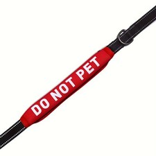 Dog leash , highly visible, provides advance warning to prevent accidents
