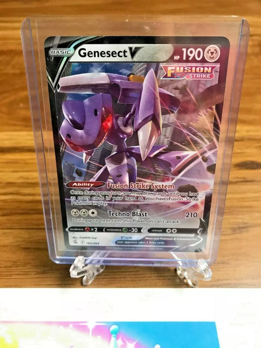 Genesect V Pokemon Fusion Strike TCG 185/264 Ultra Rare Full Art