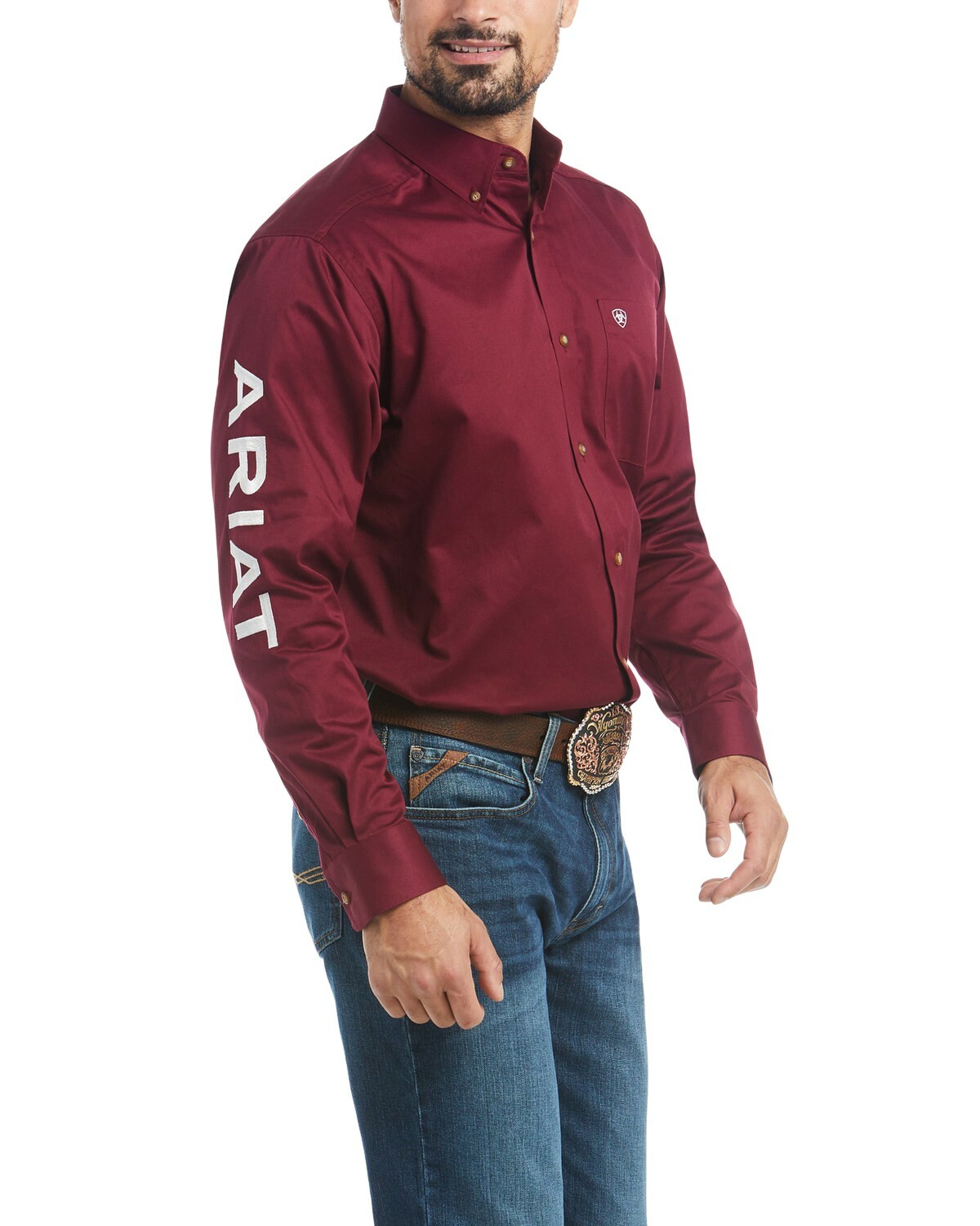 Купить Ariat Men's Burgundy Team Logo 