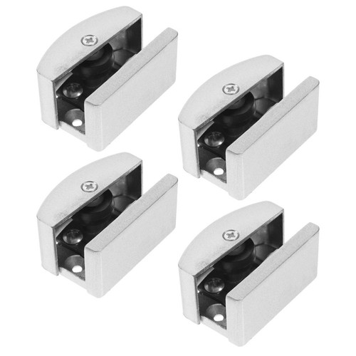 4 Pcs Inductor Limiter Sliding Shower Door Bumpers Glass Parts Guides for Doors - Picture 6 of 12