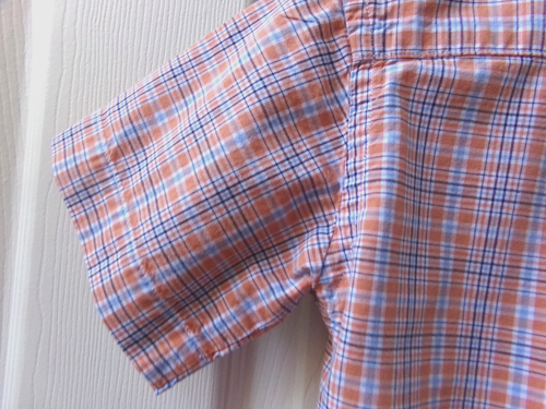 Vtg RALPH LAUREN Blue Orange White Plaid 4 Boys Dress Shirt $59 Polo 100% Cotton - Picture 16 of 17