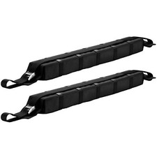 Wiltec Barre Toit Transversale Noir 75kg 2 Sangles Fixation Support Kayak Surf