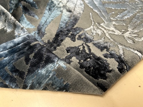 Floral Sculptured velvet chenille Fabric upholstery material by Romo 140cm wide - Picture 14 of 28