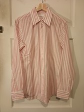 Alexander McQueen SS 07 Men Pink Swirl Stripe Shirt