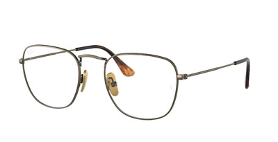 Ray-Ban Titanium Reading Glasses RB 8157V FRANK 1222 51-20 Antique Gold Frames