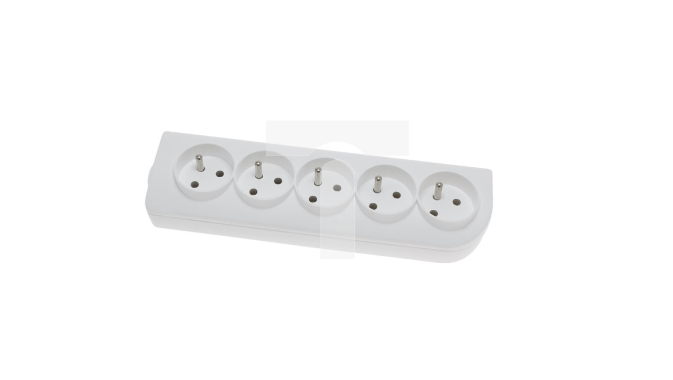 5-way splitter for extension cord, white GN-50 /T2UK