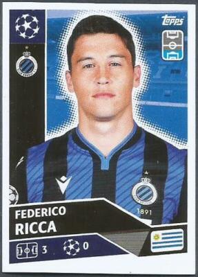  Topps UEFA Champions League - 2020-21 - #006 - Club Brugge - Federico Ricca