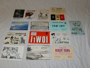 CB Ham Radio QSL Post Cards fom the 1970's and 1980's, Lot of 15