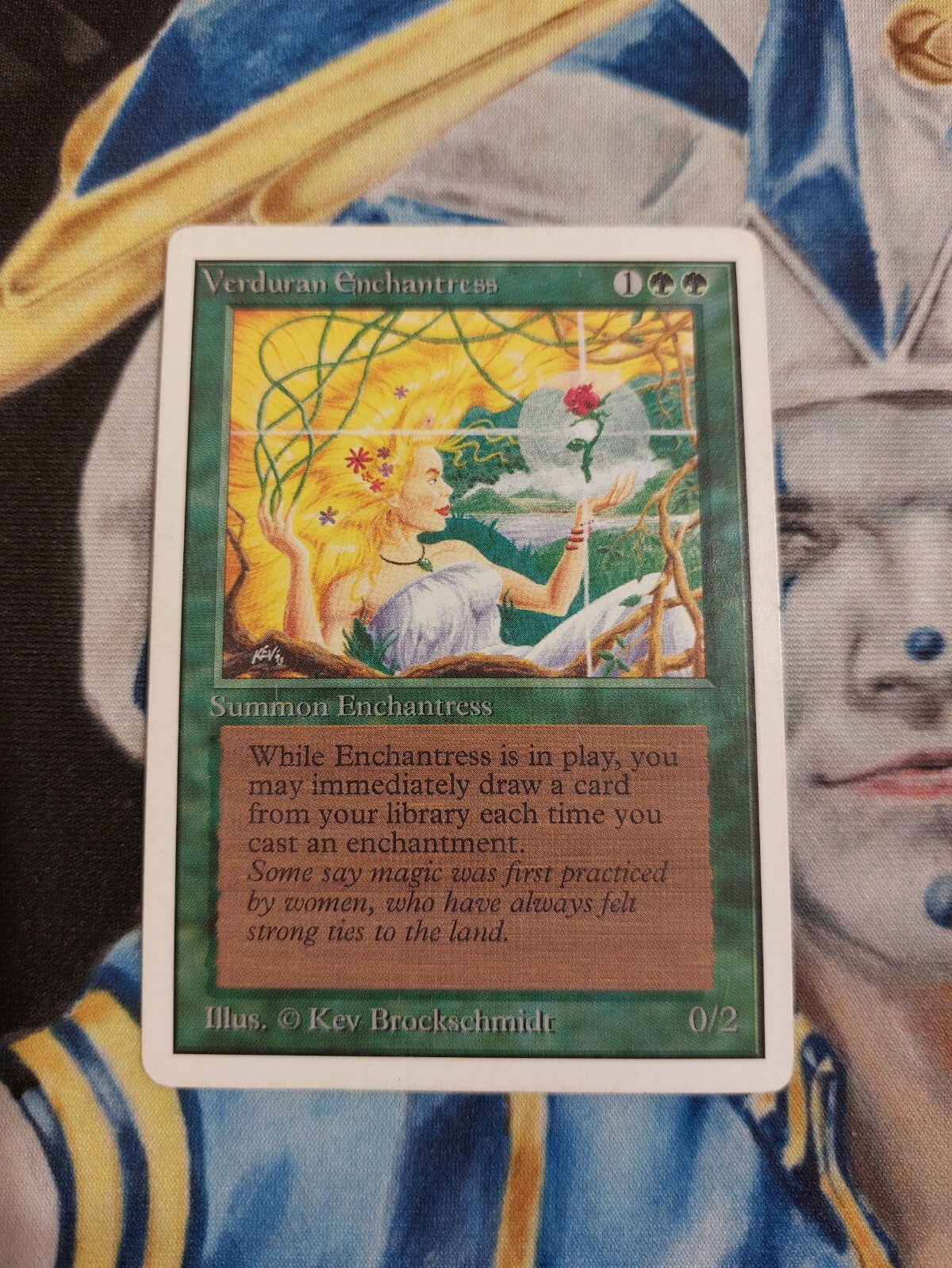 Verduran Enchantress MTG Unlimited Rare Green Creature Heavily Played x1 GG2