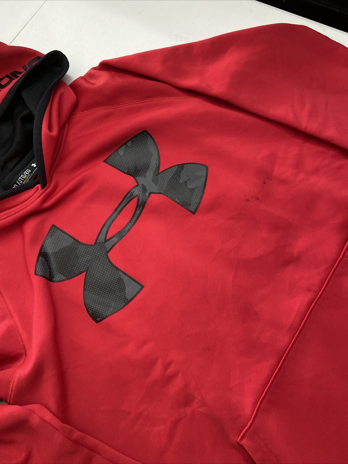 Under Armour Hoodie Youth XL Red Pullover Sweater thumbnail 5