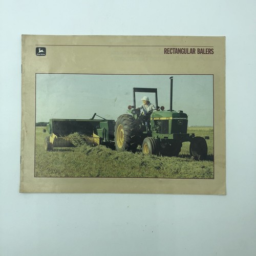 John Deere Rectangular Balers Vintage Dealer Brochure - Picture 1 of 3