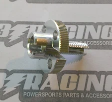 GSXR 600 & TL1000S Clutch Cable Adjuster Screw Alloy Anodized Silver NEW