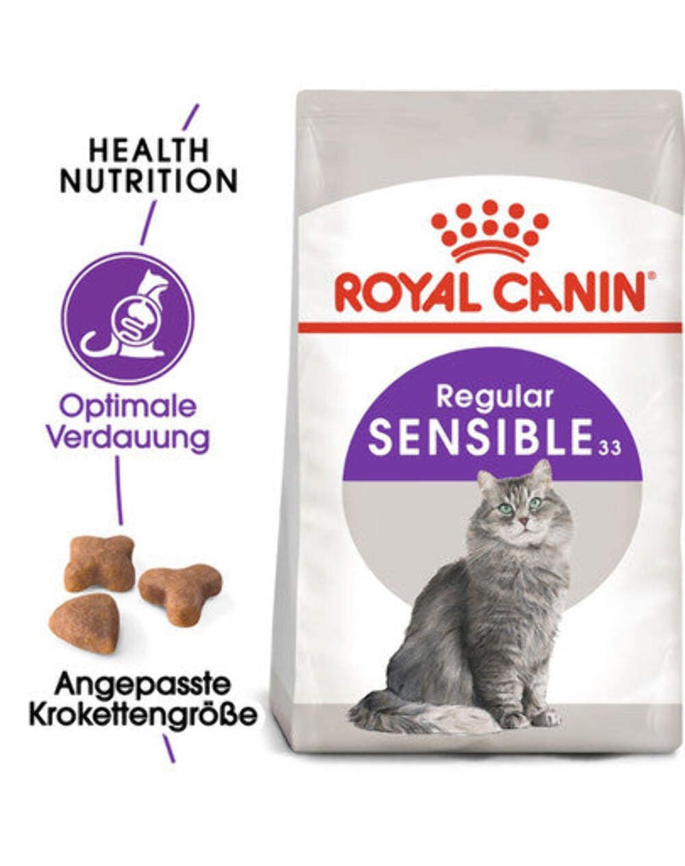 ROYAL CANIN Feline sensible 33 - Cibo secco per Gatti 2 kg - Immagine 2