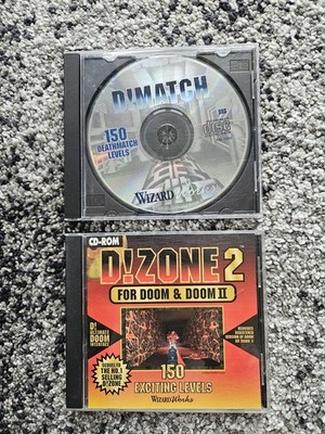 D!MATCH & D!ZONE 2 für Doom 1 & 2 PC CD-ROM Spiele / Retro Vintage FPS Big Box UK