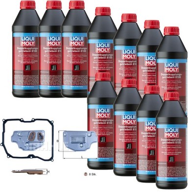 11 L LIQUI MOLY Getriebeöl 8100 MAHLE Getriebeölfilter für VW Touran 2.0
