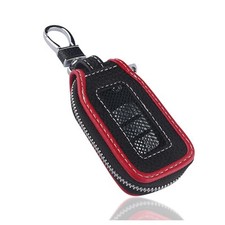 Car Key Fob Cover Case,Leather Car Key Holder with Mesh Window,Universal