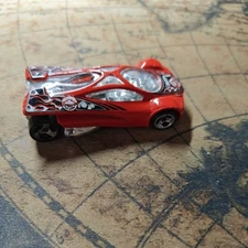 Hot Wheels Sling Shot Red Rare Wrap Flames 2001 Die Cast Loose Made In Malaysia
