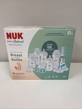 NUK Simply Natural Baby Bottle Newborn Gift Set, 0+ Months, New