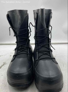 Vintage 1985 US Military Mickey Mouse Black Cold Weather Boots Size 8XW