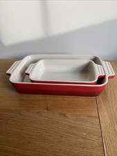 Le Creuset Red Square Stoneware Casserole Oven Dish 23cm x 23cm