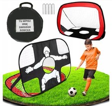 Faltbare Kinder Fußballtore , 2 in 1 Pop-Up kleine Fußballtor mit Torwand Garten