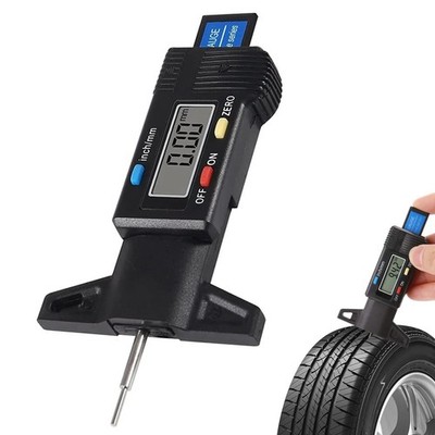 Digitaler Profiltiefenmesser, 0-25,4 mm/1 Zoll LCD-Display Profilmessgerät 
