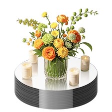 10 Pack Round Mirror Centerpieces for Tables Decorations, 8" Acrylic Circle M...
