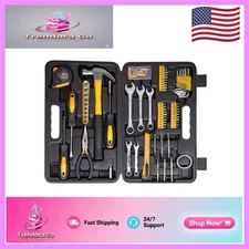 Versatile 148-Piece Automotive Tool Set in Durable Storage Case - Yellow