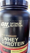 Optimum Nutrition Gold Standard 100% Whey Protein Powder Vanilla Ice Cream 1.5LB