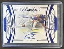 2024 Panini Flawless Zay Flowers Flyers Sapphire Auto #/10 Ravens