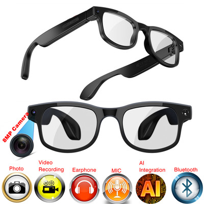 Translation AI smart glasses with camera and bluetooth and video control