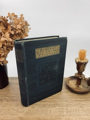 BUNYANS PILGRIMS PROGRESS  BY JOHN BUNYAN 1880 J.D Watson RARE Book