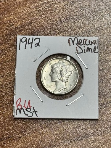 1942 P Mercury Silver Dime Superb Gem BU Uncirculated MS+ US 10c Coin (Raw18239)