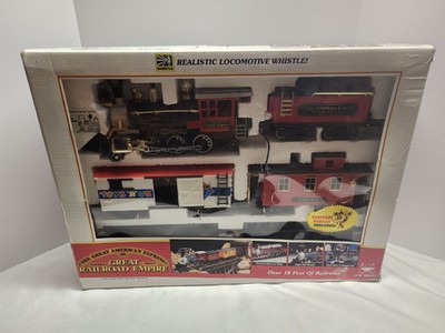 VTG RARE New Bright The Great American Express Railroad Train Set