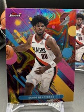 2025-26 Topps Finest - Scoot Henderson #69 Oil Spill Refractor & Base Card