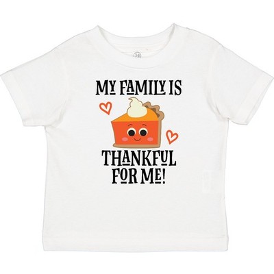 Inktastic Thanksgiving Outfit Thankful Family Baby T-Shirt 1st Babys First Tees