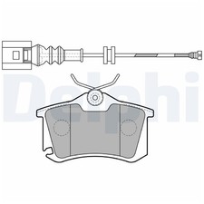Satz Bremsbeläge Bremsklötze hinten für VW Lupo 1 6X1 NEW 9C1 1Y7 Polo | 2453