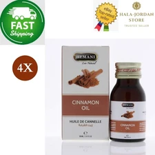 4 Pack X HEMANI Cinnamon Oil  (30ml) 100% Natural ⭐FAST SHIPPING⭐