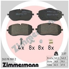 Satz Bremsbeläge Bremsklötze vorne für Mercedes C-Klasse W206 S206 | 23957904
