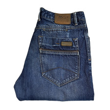 Marlboro Classics Erkek Pantalone Jeans Uomo W33 L32 Blu Carrota Fit Robusto Vintage