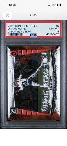 2025 Donruss Optic Drake Maye Base (RAW)