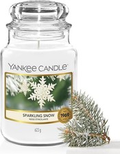 Yankee Candle Candela profumata in giara grande Sparkling Snow Durata Fino a 150
