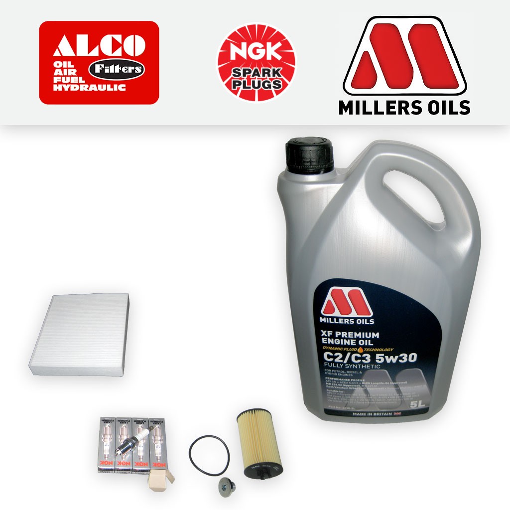 SERVICE KIT for VAUXHALL ASTRA J 1.6 TURBO A16LET OIL CABIN FILTERS PLUGS +OIL