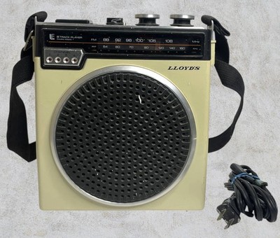 Lloyd's V-150 Vintage AM/FM 8 Track Player Untested Radio Works READ