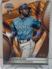 2025 Topps Chrome Black - Ryan Bliss #33 Orange Refractor 16/25 RC